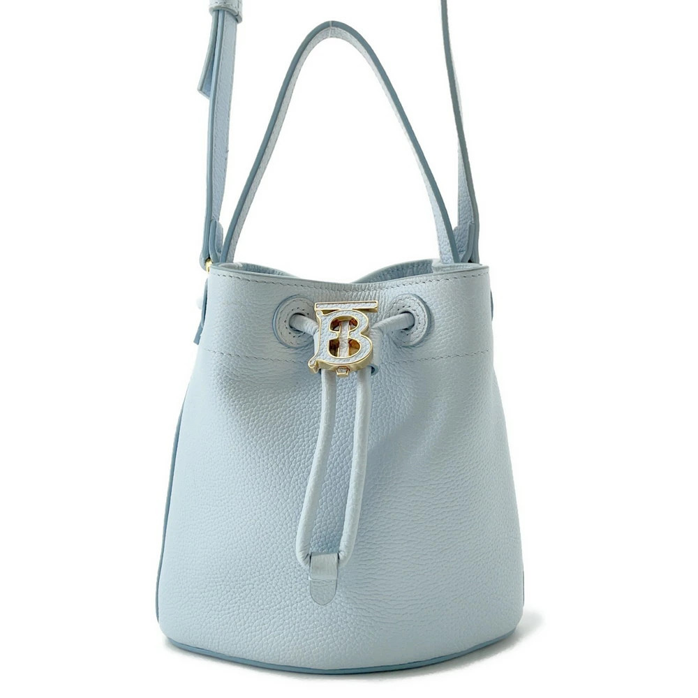 Burberry handbag TB Bucket drawstring leather bag